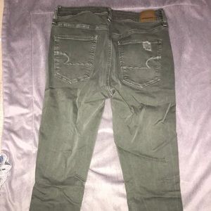 American Eagle jeans. Olive greens. Size 8.